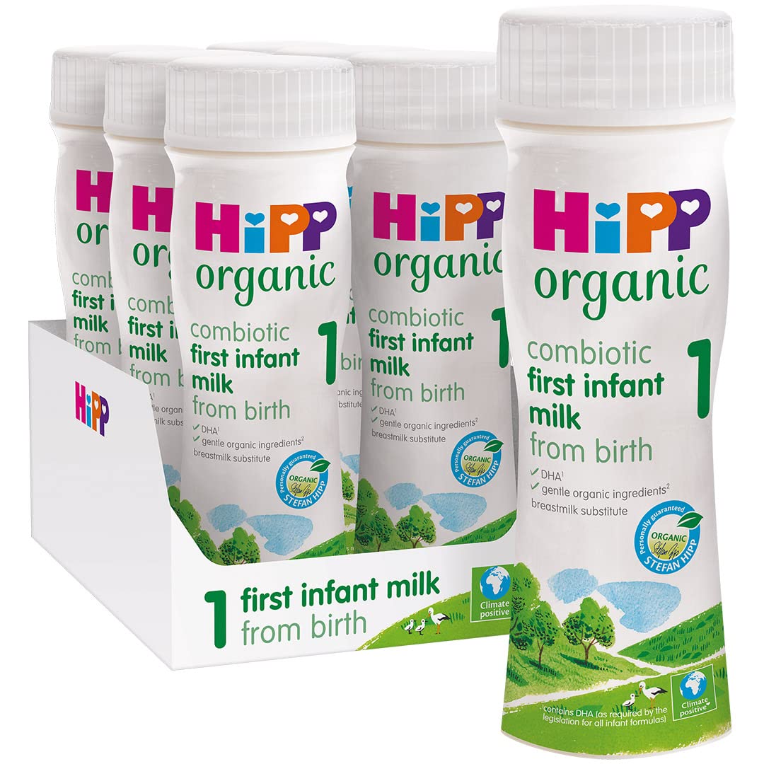HiPP Organic First Milk Ready To Feed, 200ml (pack of 6)