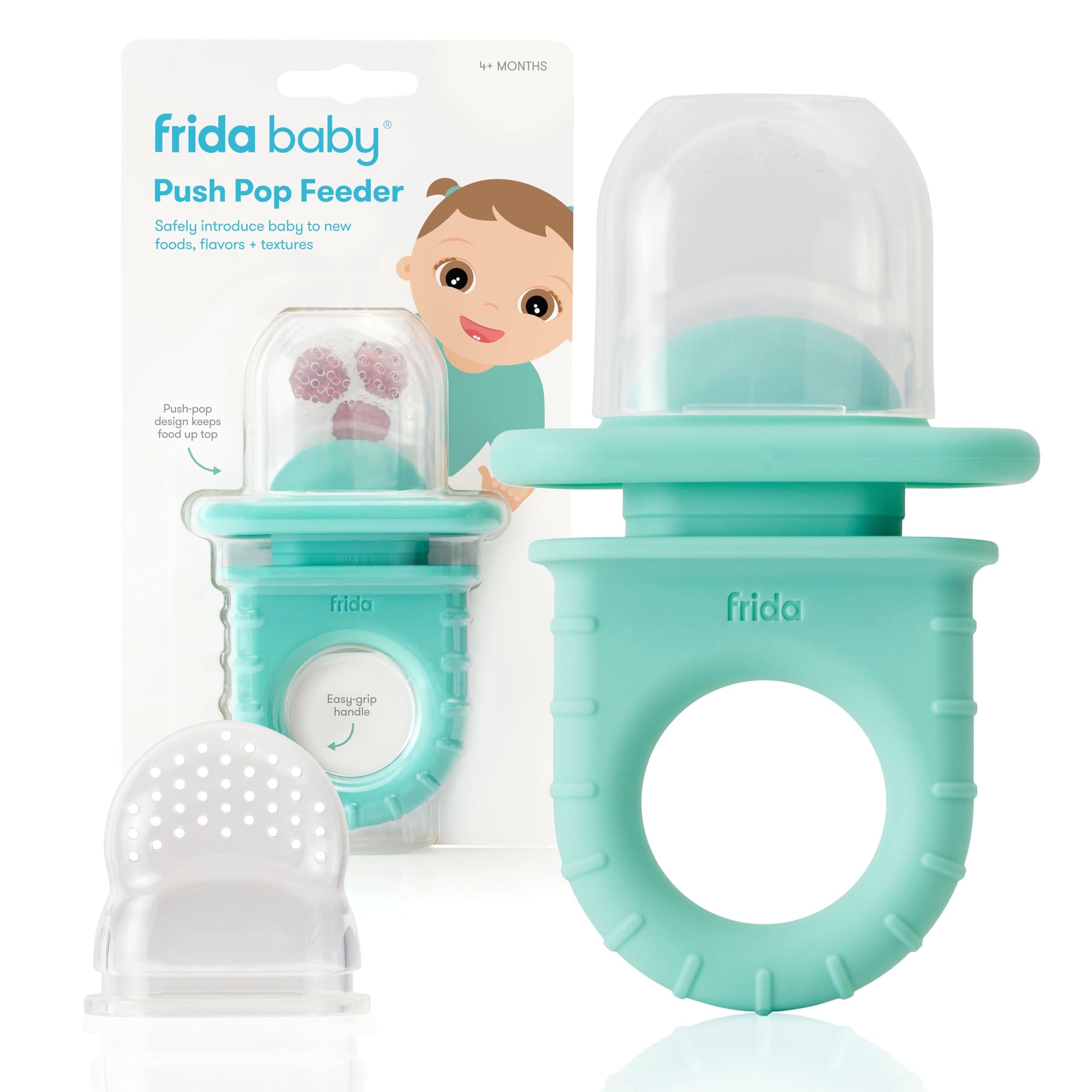 Frida Baby Push Pop Fresh + Frozen Food Silicone Feeder