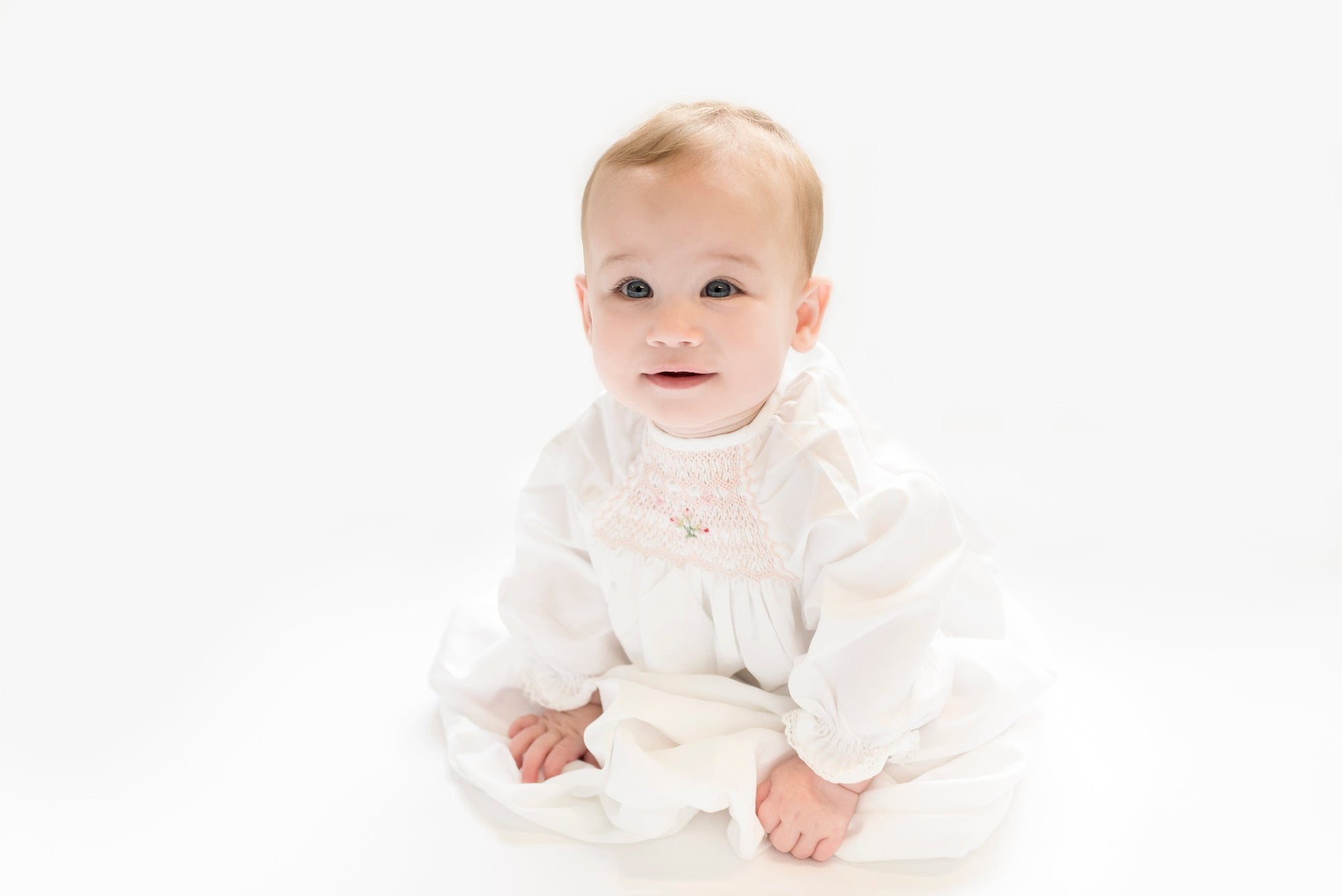 Anita's House Cotton Smock Nightie in Rosebuds design