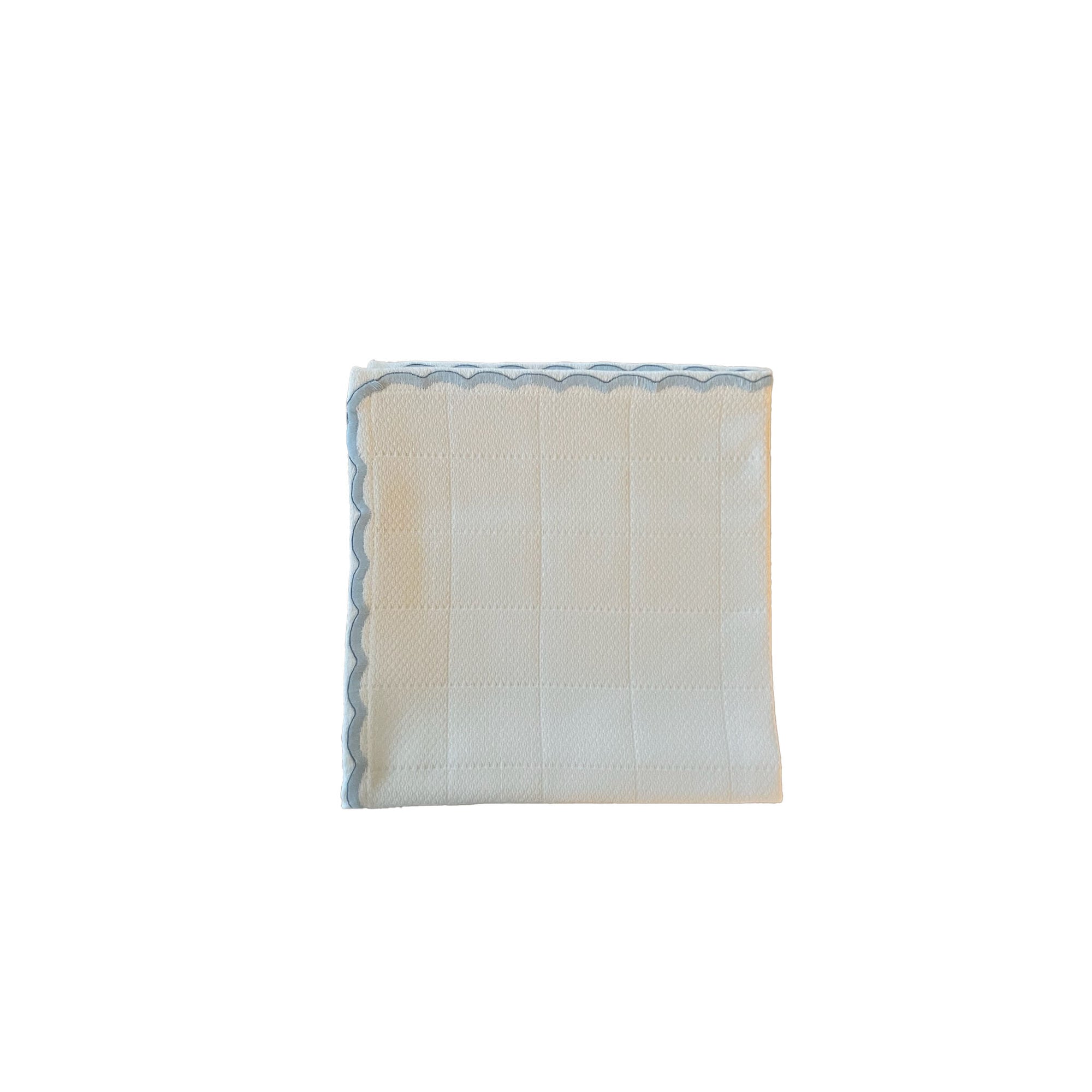 Timeless, elegant, soft, pure cotton scallop edge muslin
