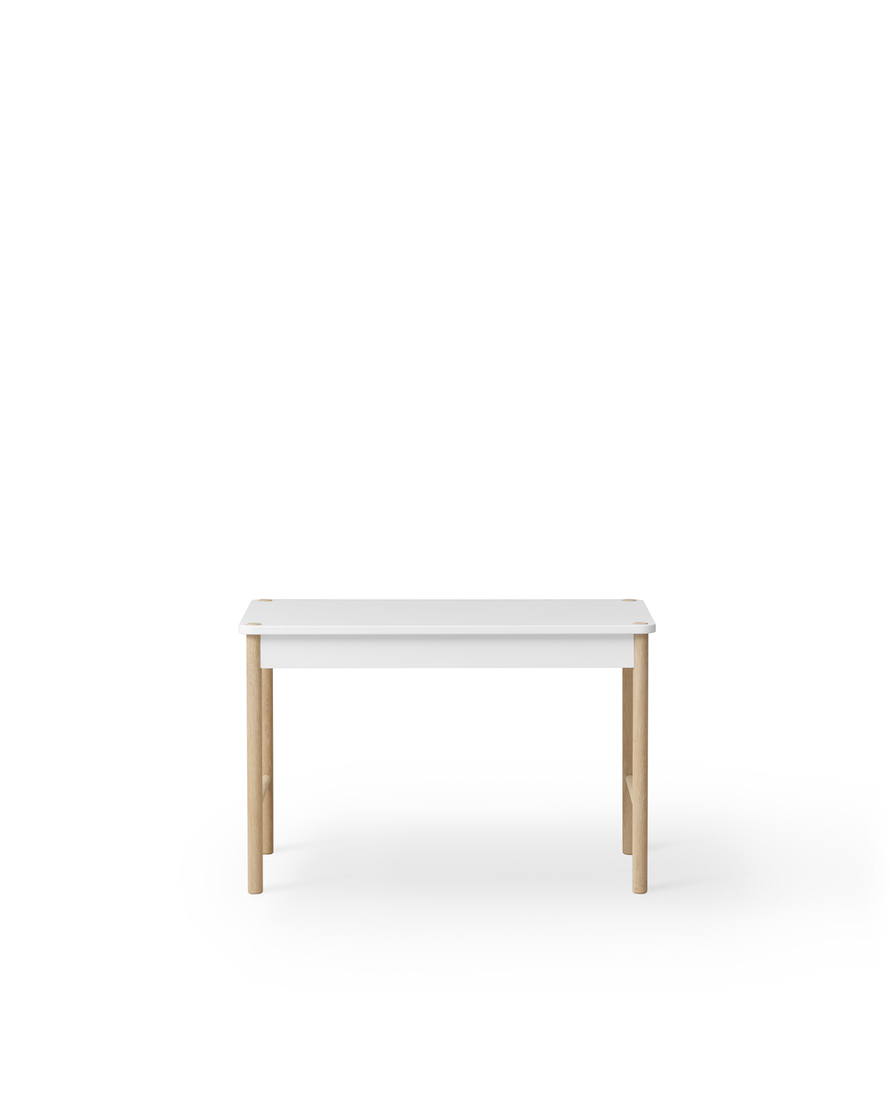 Oliver Furniture Camp Toddler Play Table in White/Oak