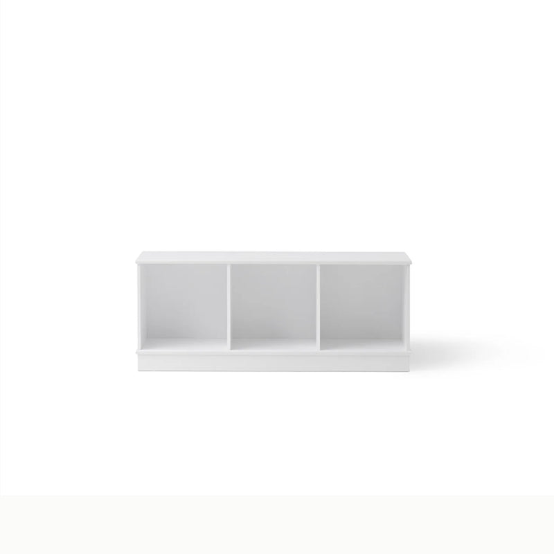 Oliver Furniture Wood Horizontal Shelving Unit 3x1 w. Base