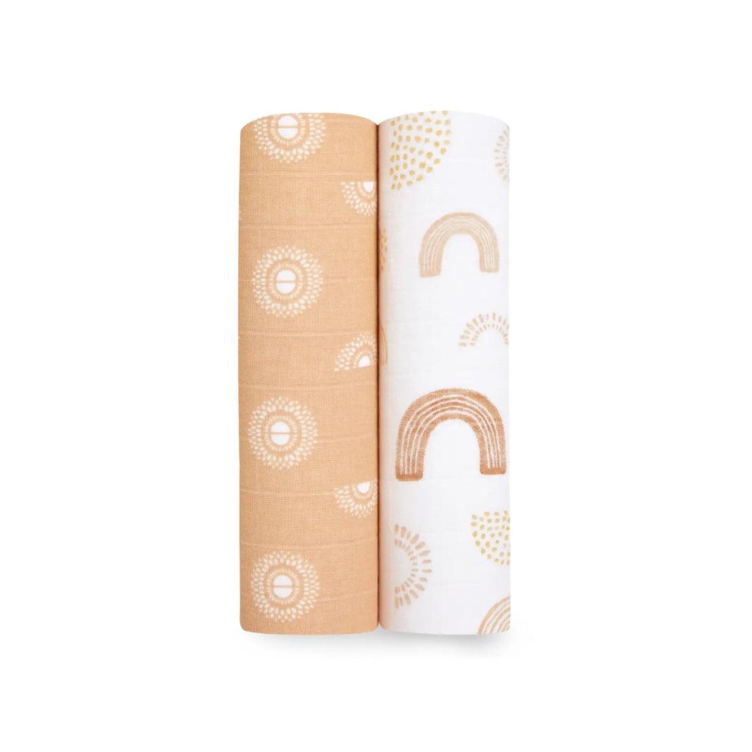 aden + anais Cotton Muslin Large Swaddles - 2 Pack - Keep Rising