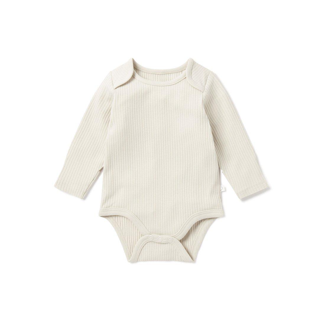 MORI Ribbed Long Sleeve Bodysuit