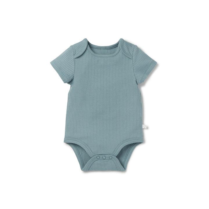 MORI Ribbed Short Sleeve Bodysuit