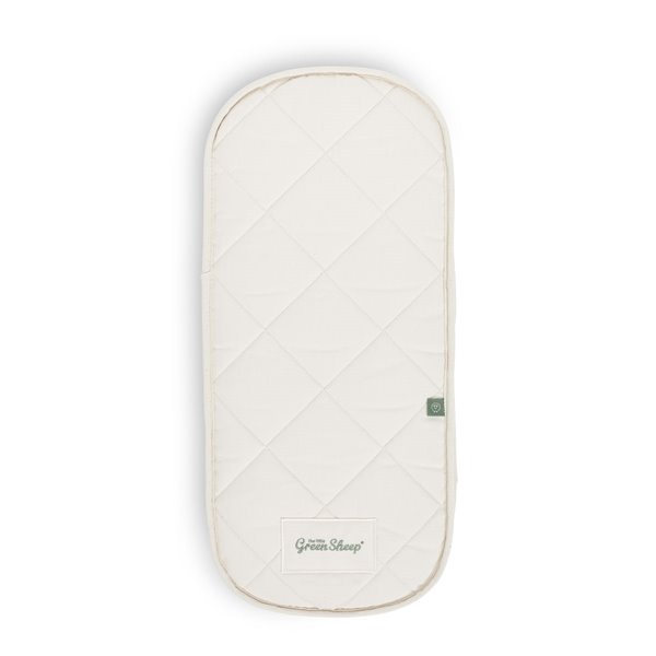 The Little Green Sheep Natural Moses Basket Mattress to fit Mamas and Papas Small Moses