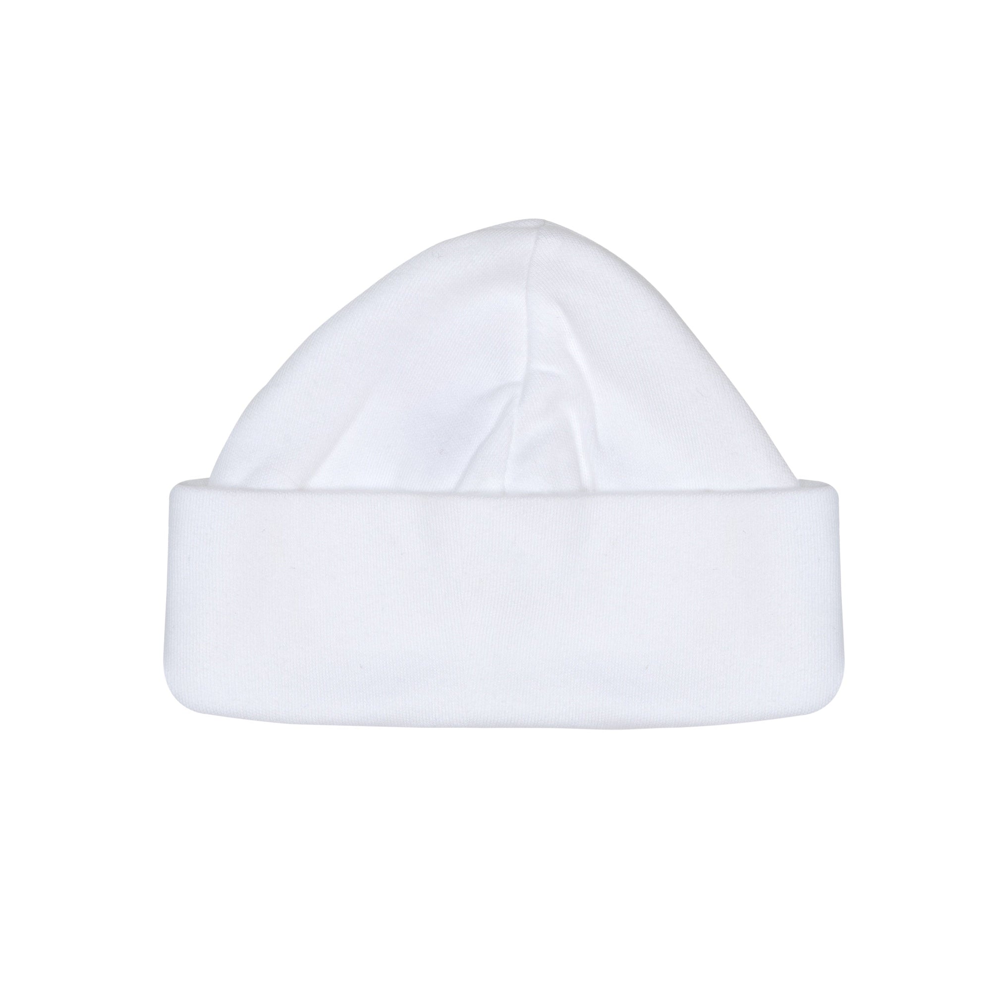 Pure Cotton Beanie - White