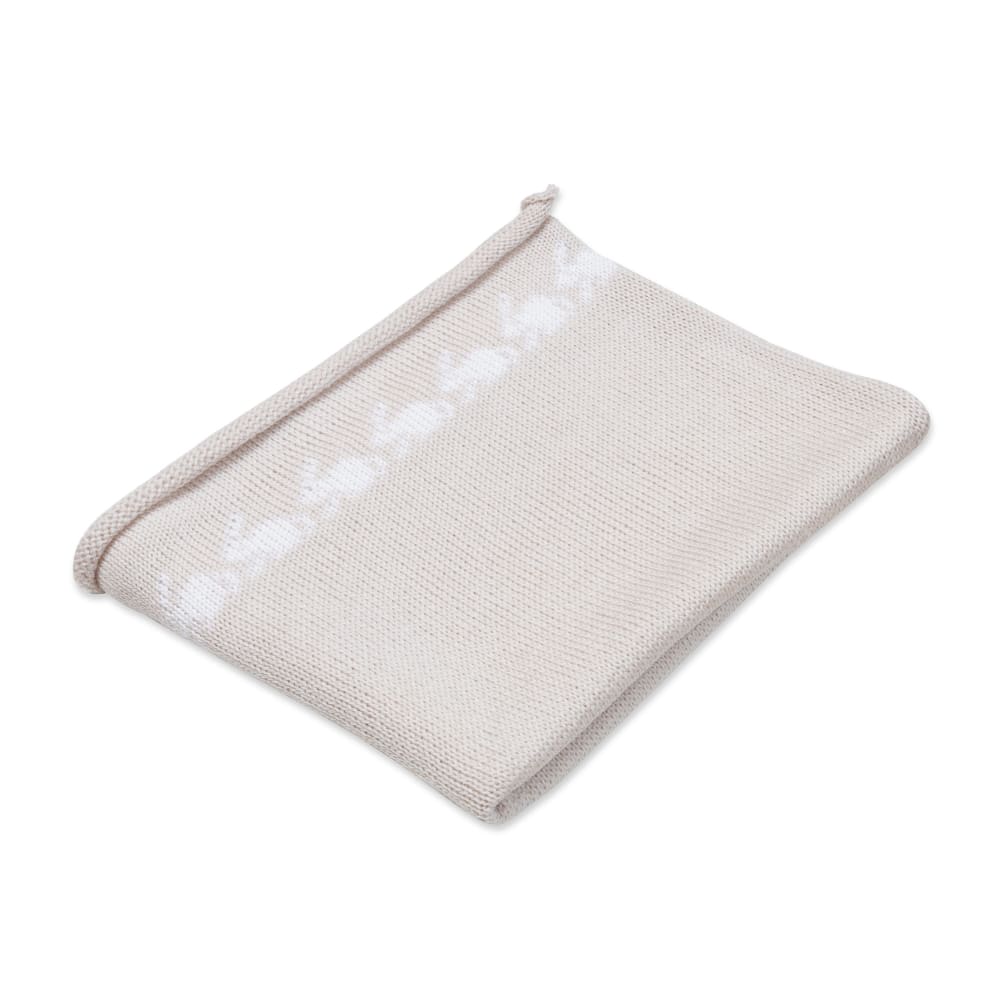 Anitas House Merino Bunny Shawl Beige With Ivory Baby
