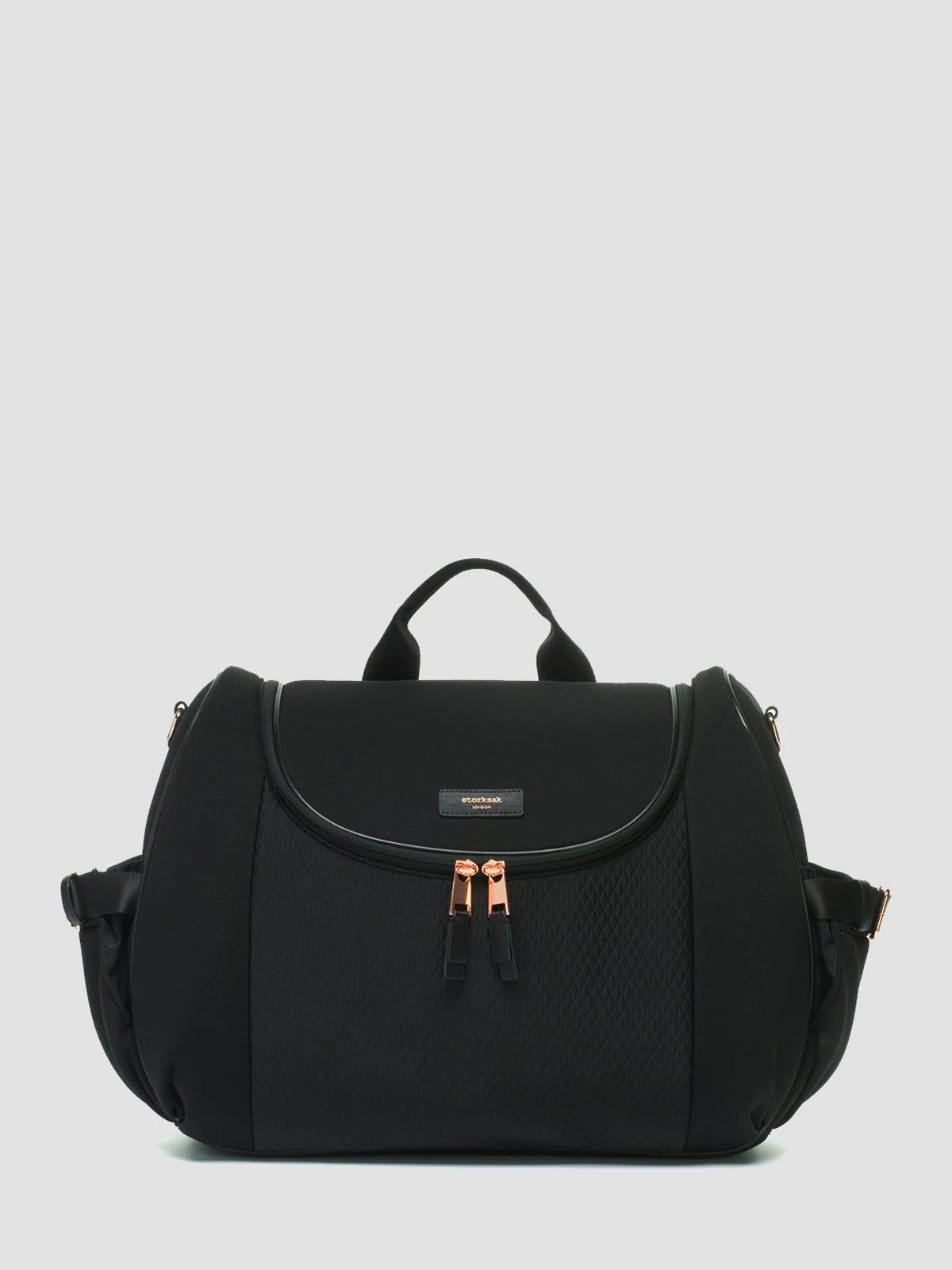 Storksak Poppy Luxe Black Scuba Changing Bag Anita s List