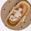 The Little Green Sheep Natural Quilted Moses Basket + Mattress - Honey [AWIN] [Natural Baby Shower Ltd]