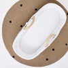 The Little Green Sheep Organic Moses Basket Fitted Sheet - White Rice [AWIN] [Natural Baby Shower Ltd]