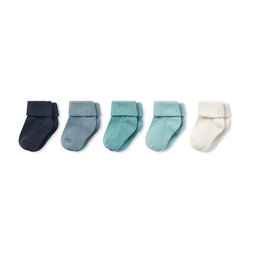 MORI Unisex Ribbed Socks Organic Cotton Pack of 5