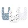 aden + anais Essentials Cotton Muslin Baby Snap Bibs - 3 Pack