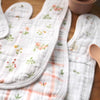 aden + anais Essentials Cotton Muslin Baby Snap Bibs - 3 Pack