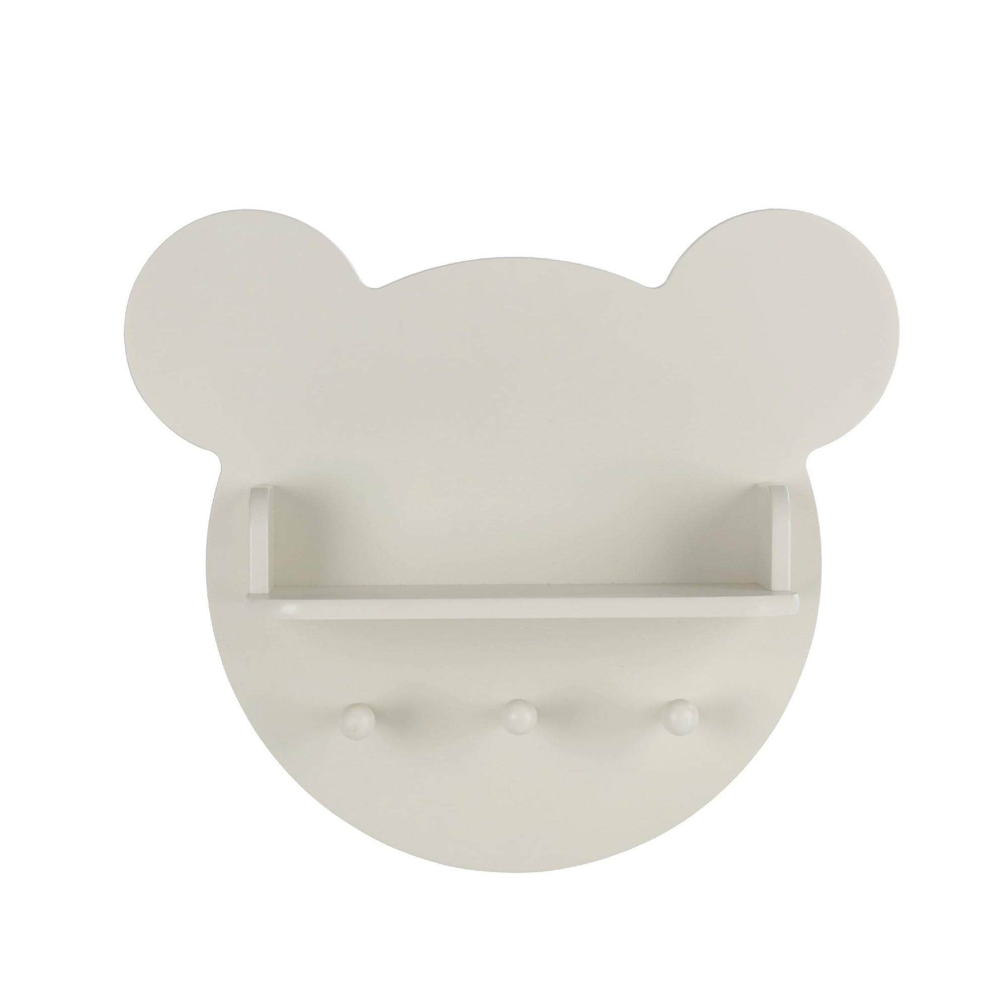 CuddleCo Play House Bear Shelf in Pebble