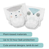 Kit & Kin Premium Eco-Friendly and Sustainable Starter Pack Bundle, Baby Nappies and Wipes, Size 1-160 Nappies, 240 Wipes