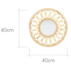 CuddleCo Aria Rattan Acrylic Mirror for Nursery
