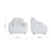 CuddleCo Bunny Kids Chair - Boucle Mushroom