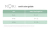 MORI Unisex Ribbed Socks Organic Cotton Pack of 5