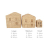 CuddleCo House Storage Baskets - Set of 3 - Natural