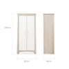 CuddleCo Lana Wardrobe - Ash & White