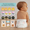 Kit & Kin Eco Nappies, Size 2, (20 x 6 Packs, 240 Nappies)