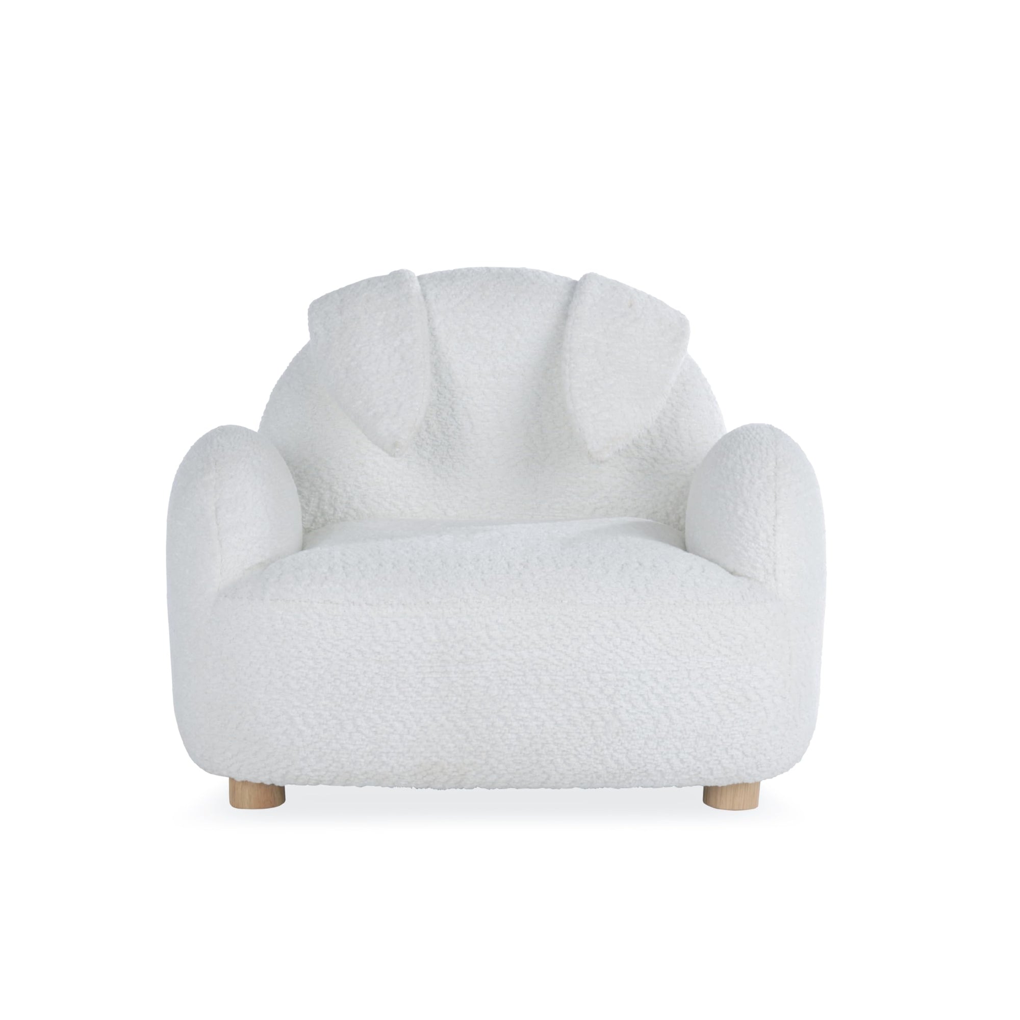 CuddleCo Bunny Kids Chair - Boucle Mushroom