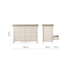 CuddleCo Clara 6-Drawer Dresser + Changer