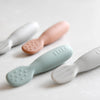 BEABA, Set of 2 1st Age Baby Spoons - Different Texturees