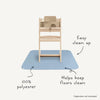Mushie Waterproof High Chair Splash Mat