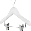 Wooden Hanger White with Pegs 6-pack