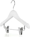 Wooden Hanger White with Pegs 6-pack