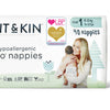 Kit & Kin Eco Nappies, Size 1, (40 x 6 Packs, 240 Nappies)