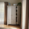 CuddleCo Clara 3 Door Triple Wardrobe