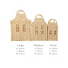 CuddleCo House Storage Baskets - Set of 3 - Natural