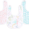 aden + anais Essentials Cotton Muslin Baby Snap Bibs - 3 Pack