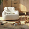 CuddleCo Bunny Kids Chair - Boucle Mushroom
