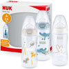 NUK First Choice+ Baby Bottles Set 300 ml Silicone Teat