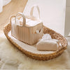 CuddleCo Nappy Caddy Set with Travel Changing Pad & Baby Wipe Cover