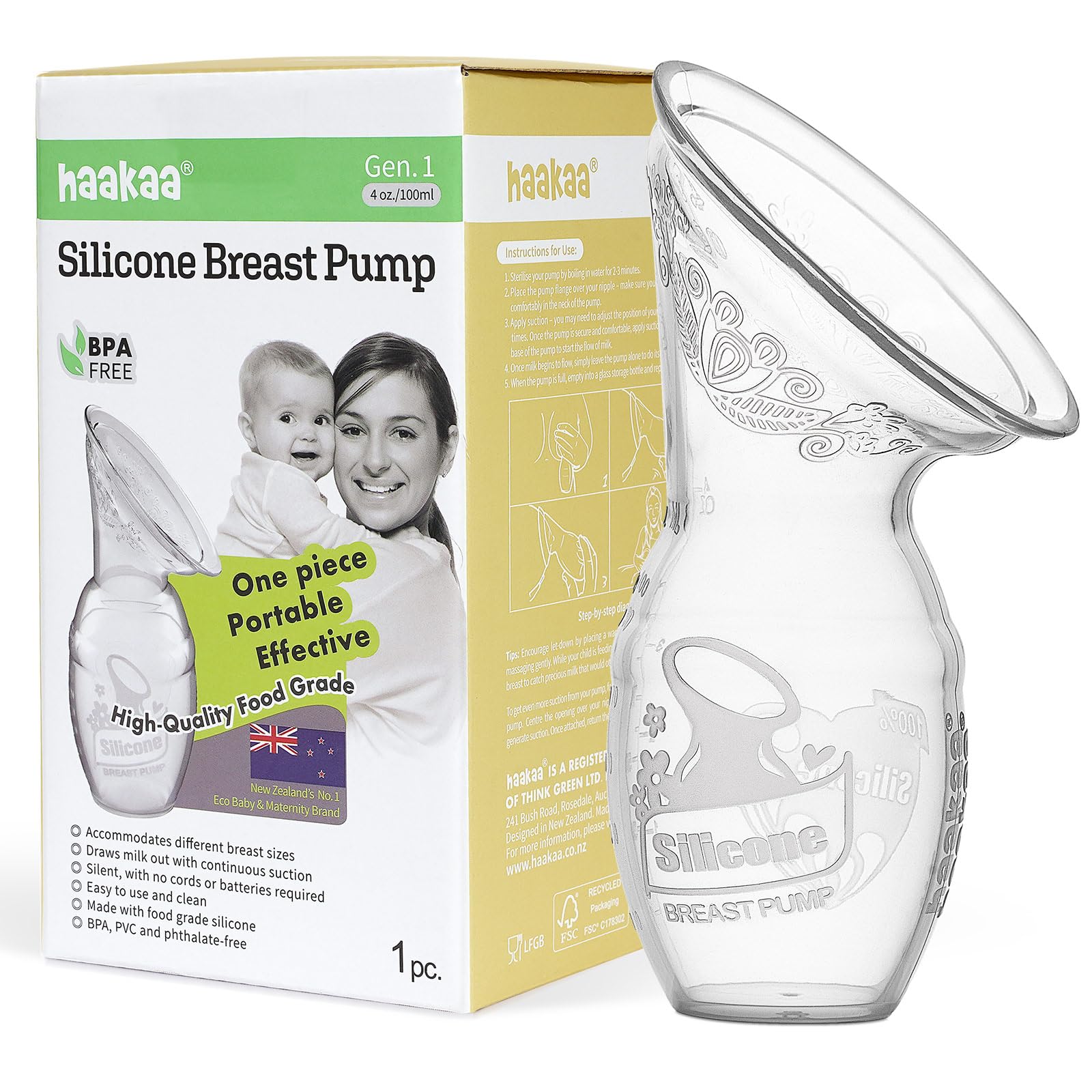 haakaa Silicone Manual Breast Pump