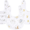 aden + anais Essentials Cotton Muslin Baby Snap Bibs - 3 Pack