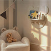 CuddleCo Play House Bear Shelf in Pebble