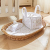 CuddleCo Nappy Caddy Set with Travel Changing Pad & Baby Wipe Cover
