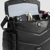 Storksak Aria Leather Compact Changing Bag Black