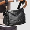 Storksak Aria Leather Compact Changing Bag Black