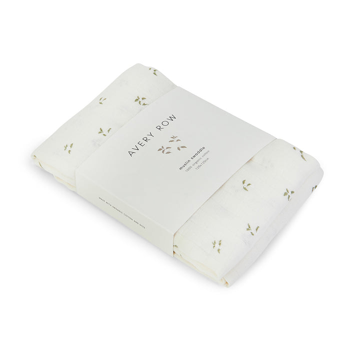 Avery Row Organic Cotton Baby Muslin Swaddle
