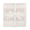 Avery Row Stripe Knit Blanket - Oat Melange