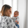 Etta Loves PLANT PRINT 3-PACK MUSLINS - for newborn to 4 month old babies