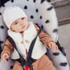 BINIBAMBA Merino Sheepskin Snuggler - Dalmatian Dove [AWIN] [Natural Baby Shower Ltd]