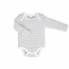 MORI Long Sleeve Bodysuit - Grey Stripe - 6-9m / Grey Stripe [AWIN] [Natural Baby Shower Ltd]